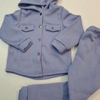 tuta, completo bambina tg 6 Anni, viola