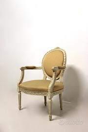 Poltrona shabby chic - imbottitura beige