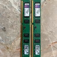 2 RAM DDR3 da 4 gb Kingston