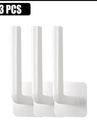 Gancio da parete in plastica set 3 pezzi