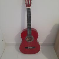 chitarra classica rossa