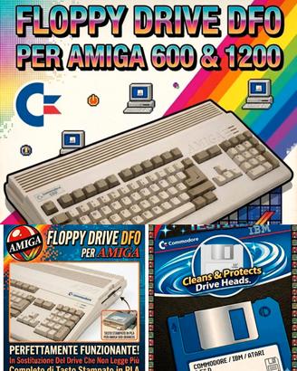 Amiga floppy disk drive + head cleaner kit