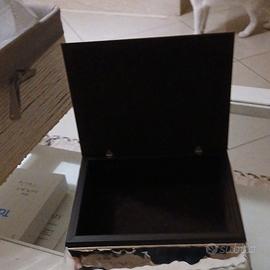 portagioielli  in argento laminato 