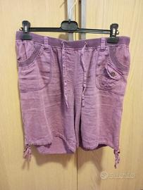 pantaloni corti lino Conbipel. Tg 46