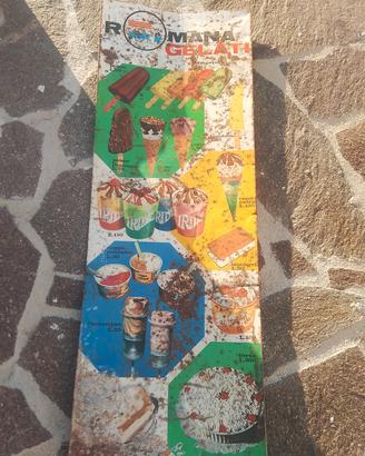 tabella vintage Romana Gelati 