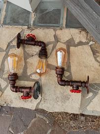 LAMPADE "INDUSTRIAL", uniche, metallo no plastica
