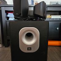 Impianto Jbl sub 200/230 nero attivo + 5 sat