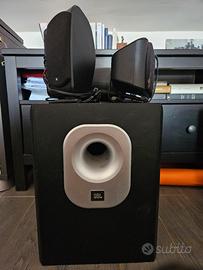 Impianto Jbl sub 200/230 nero attivo + 5 sat