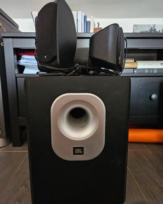 Impianto Jbl sub 200/230 nero attivo + 5 sat