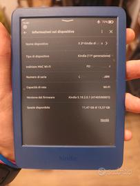 Amazon Kindle 11 gen - blue - pubblicità - 16gb 