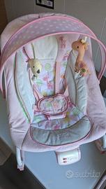 Sdraietta da bambina con musica e vibrazione