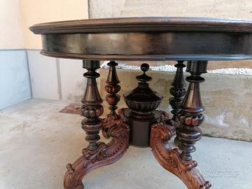 Tavolo rotondo legno massello