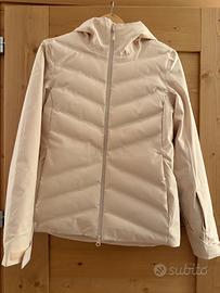 Giacca donna sci imbottita bianca Xs