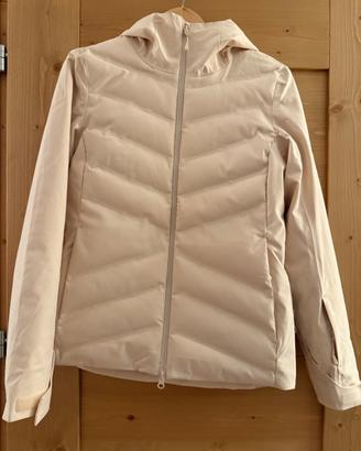 Giacca donna sci imbottita bianca Xs