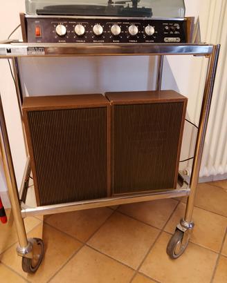 giradischi anni 70 con casse