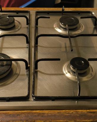 Piano cottura gas acciaio inox