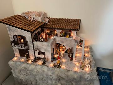 Presepe completo - piccolo borgo