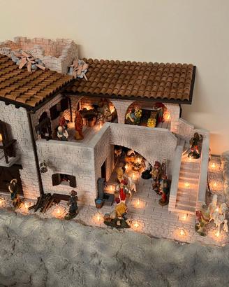Presepe completo - piccolo borgo
