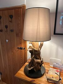 Stipenda lampada d'arredo in legno