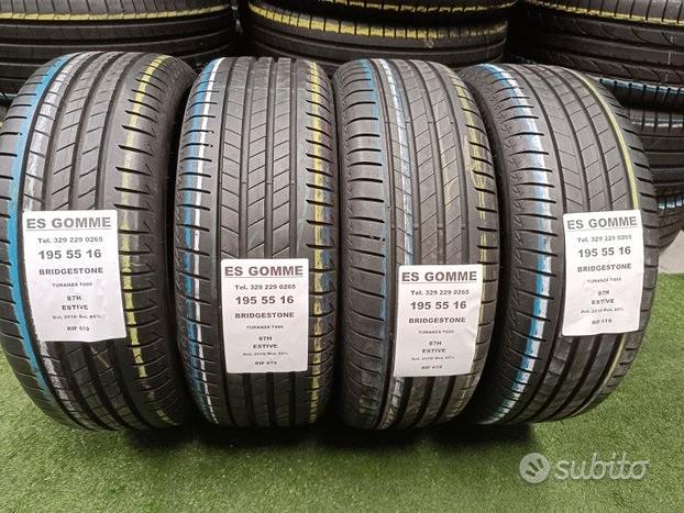 4 GOMME USATE 195 55 16 BRIDGESTONE ART8387