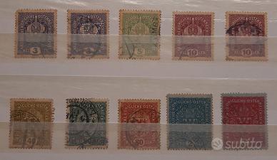 Impero austro-ungarico : corone e stemmi del 1910