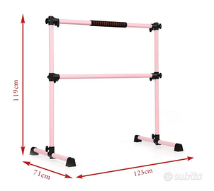 Sbarra da Balletto Doppia in Metallo 