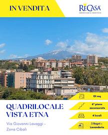 Via lavaggi 4 1/2 vani panoramico vista etna
