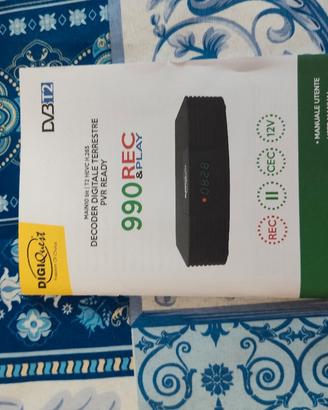 decoder digiquest dvbt2 990 rec & play