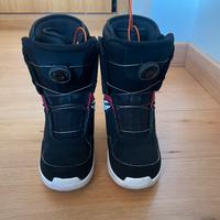 Scarponi Snowboard da bambino n.35 come nuovi BOA