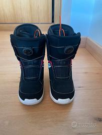 Scarponi Snowboard da bambino n.35 come nuovi BOA