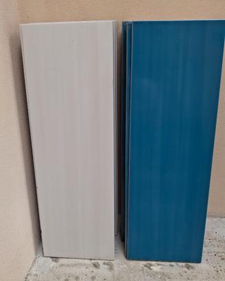 piastrelle bianco e turchese 25 x 75