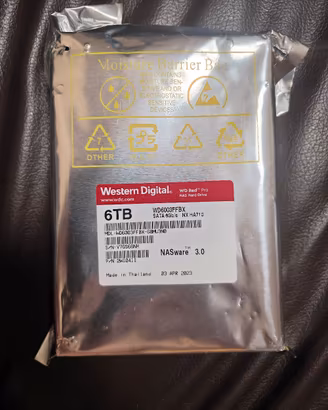 HDD 6Tb NUOVO Western Digital RED PRO SATA 3