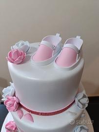 Torta Valentina battesimo