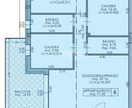 Quadrilocale con Terrazzo, Posto Auto e Cantina in