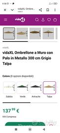 Ombrellone da muro nuovo