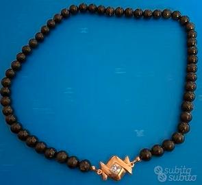 COLLANA CON PERLE NERE – BIGIOTTERIA