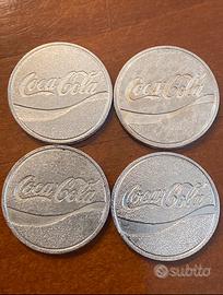 4 VECCHI GETTONI  COCA COLA - GETTONE VINTAGE