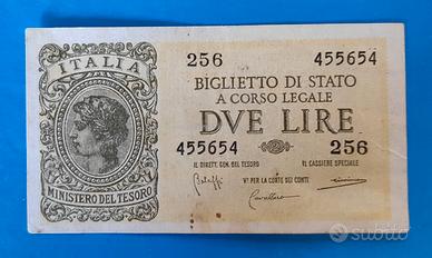 Biglietto di stato luogotenenza 2 lire