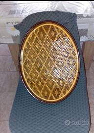 Vassoio ovale Rattan Legno 