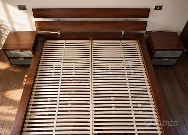 Letto IKEA HOPEN 160x200 con rete + 2 comodini