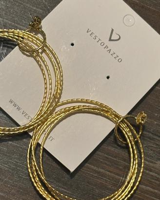 orecchini a cerchio Oro NUOVI