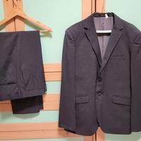 Abito uomo nero gessato - taglia 52