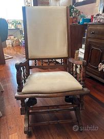 Sedia a dondolo antica