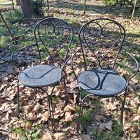  6 sedie da giardino in ferro
