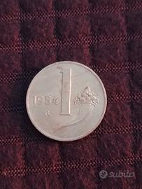 Moneta 1 Lira Repubblica Italiana 1954
