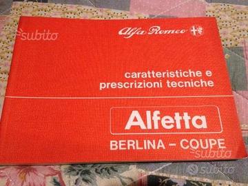 Alfetta - Caratteristiche e prescrizioni tecniche