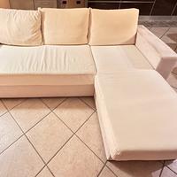 Divano letto con penisola 230x150x80