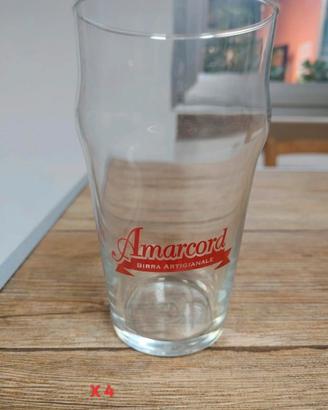 X4 bicchieri Amarcord Birra Artigianale