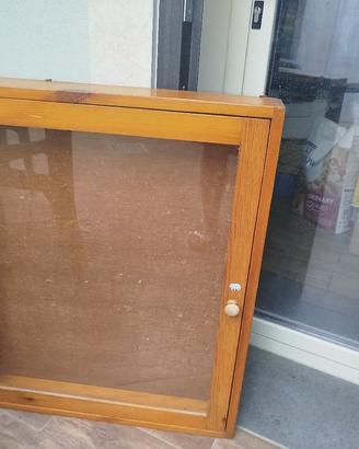 Grande bacheca in legno, artigianale 