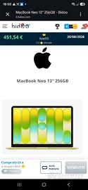 macbook neo13'' 256gb